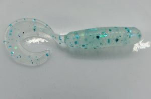 2.5 inch single curlytail - Ice Nehu Glow (Color Code 0060)