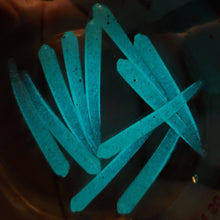 Load image into Gallery viewer, Bloodworm in the Dark (Color Code 0019) Aqua Glow