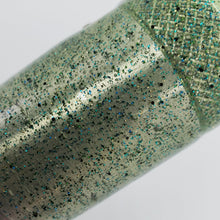 Load image into Gallery viewer, Color Code 0031 Clear Plastic with Fine Emerald Glitter, Fine Green Glitter, Black Glitter, and Gold Glitter (Inside light)
