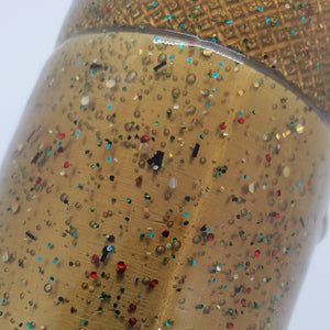 Color Code 0033  Clean Motor Oil - Red Glitter , Green Glitter, and Holographic Gold Glitter