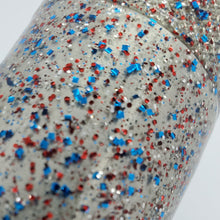 Load image into Gallery viewer, Color Code 0041: 4th of July Firecracker Version 5.0 - balanced fine and small blue, red, and silver glitter