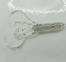 Load image into Gallery viewer, Clear Plastic with silver glitter Lil Tako