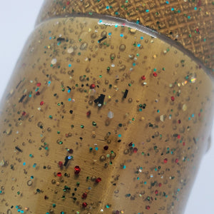 Color Code 0033  Clean Motor Oil - Red Glitter , Green Glitter, and Holographic Gold Glitter