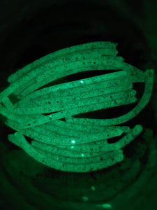 Green Glow in Da Fish Stick (2.25 inch length) - http://www.WatersEdgeBaits.com