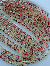 Load image into Gallery viewer, Da Fish Stick  aka &quot;Da Worm&quot; aka &quot;Da Noodle&quot; (2.25 inch length) in (Color Code 0041)  4th of July Firecracker Version 5.5 - Balanced Red, Blue, and Silver Glitter
