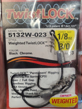 Load image into Gallery viewer, One of the hooks that can be used with our Bloodline Paddletails.  Owner XXX-Strong 3/0 twist lock hooks
